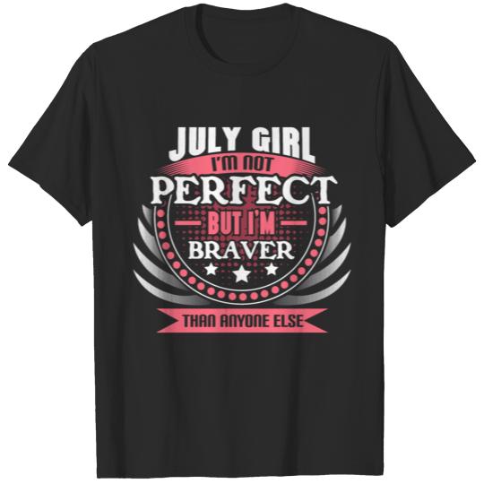 July Birthday Woman Celebration Gift T-shirt