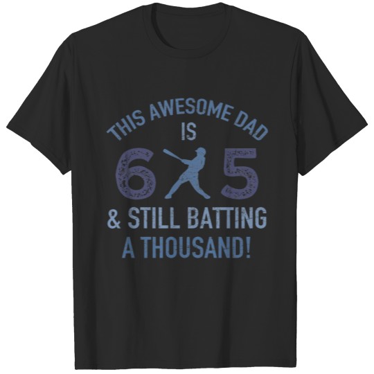 65th Birthday Baseball T-shirt