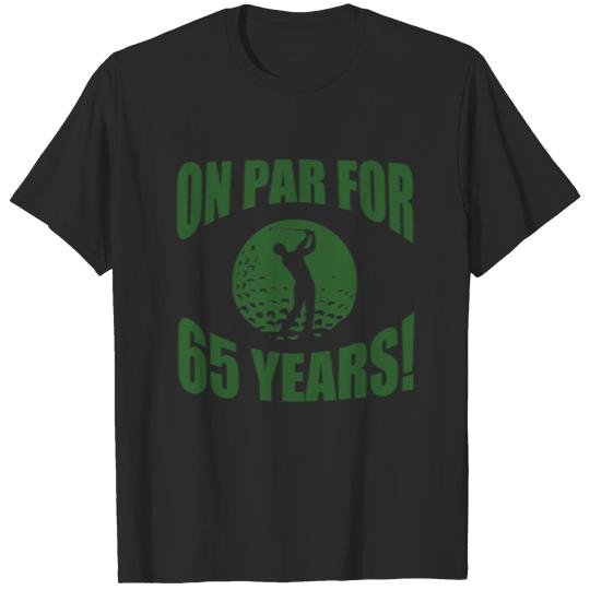 Golfer's 65th Birthday T-shirt