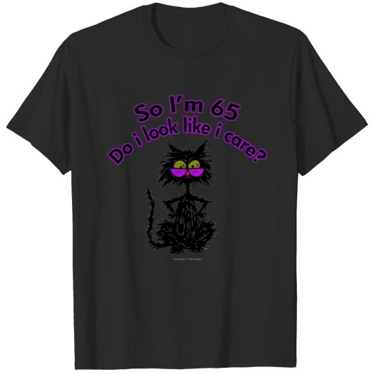 65th Birthday Cat T-shirt