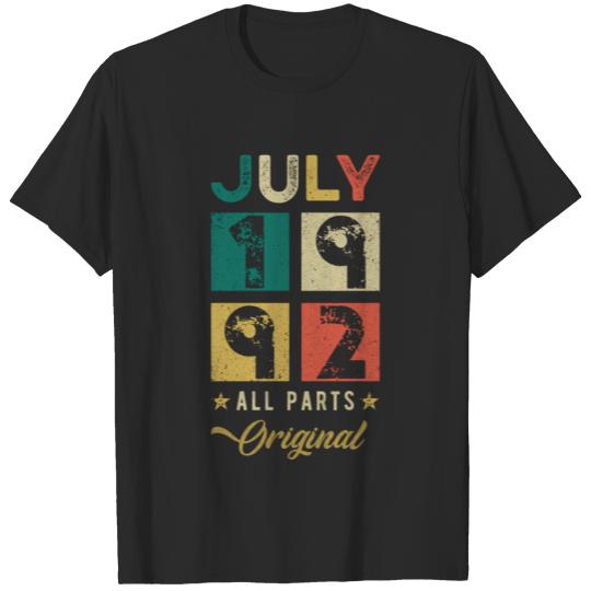 1992 July Birthday Retro T-shirt