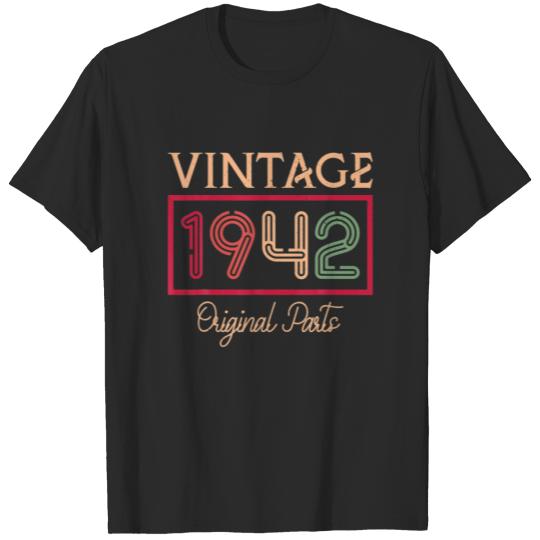 80Th Birthday 1942 80 Year Old 80Th Birthday T-shirt