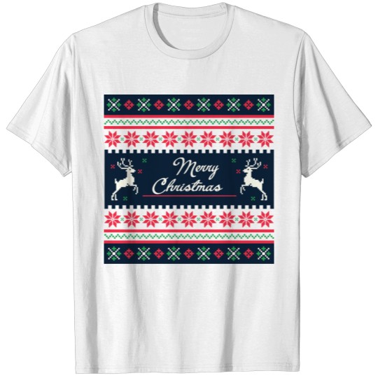 xmas sweater pattern T-shirt