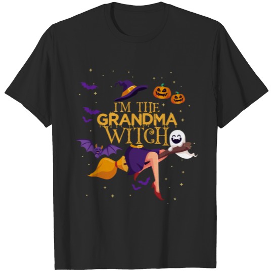 I'm the Grandma Witch Halloween Pumpkin Group T-Shirt