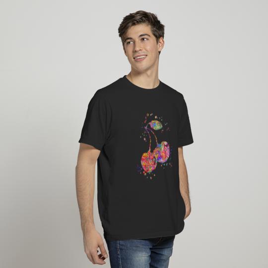 Cherry, watercolor cherry T-shirt