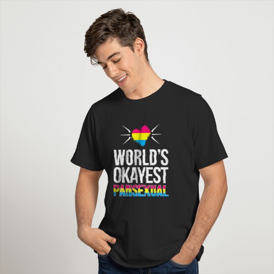 Worlds Okayest Pansexual Cute T-shirt