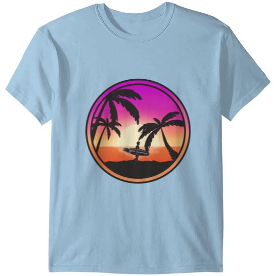 Sunset Summer Surfer T-shirt