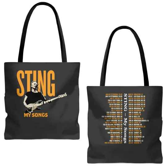 STING MY SONGS 2023 World Tour Tote Bags (AOP), Sting Tour 2023 Tote Bags (AOP)
