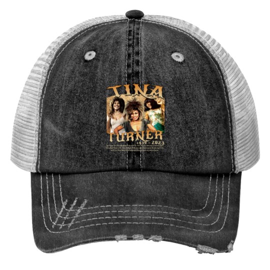 Tina Turner Music Trucker Hats, R.I.P 1939-2023 Legends Rock Retro Vintage Trucker Hats