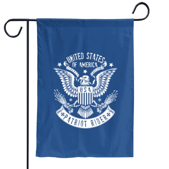 Patriot Rider United States of America Garden Flags