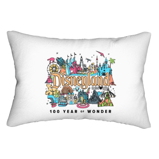 Retro Disneyland Resort Comfort Color Lumbar Pillows | Vintage Disneyland Parks Lumbar Pillows
