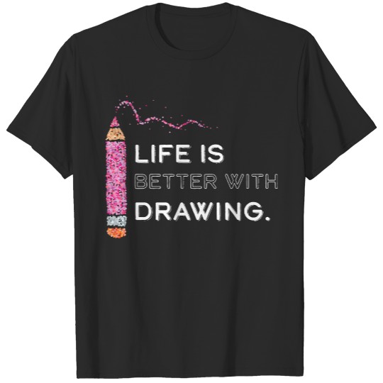 Artist T- Shirt Art Drawing Drawing Artist T- Shirt T-Shirts