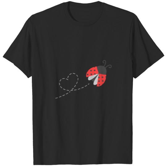 cute ladybug heart T-shirt