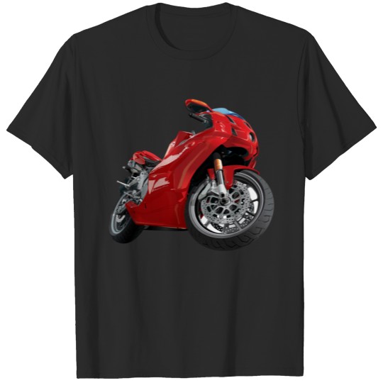 Realistic motor cycle T-shirt