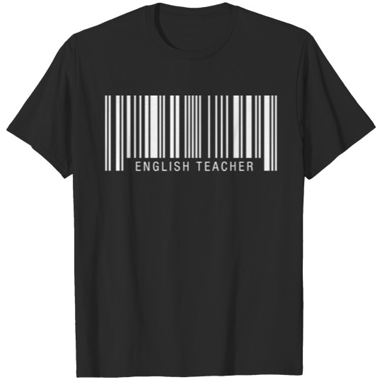 English Teacher Barcode T-shirt