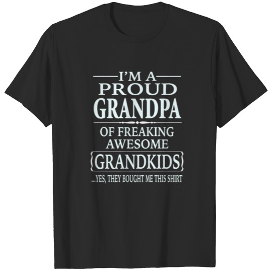 Grandpa Of GrandkidsProud Grandpa Of T-shirt