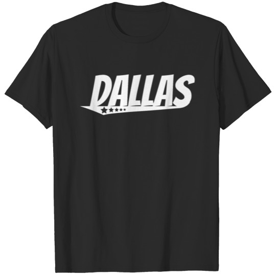 Dallas Retro Comic Book Style Logo T-shirt