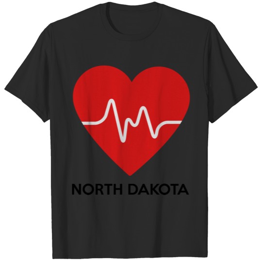 Heart North Dakota T-shirt