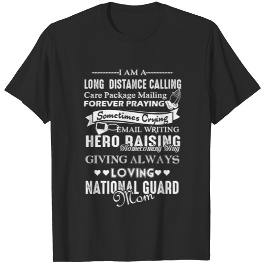 Love National Guard Mom Shirt T-shirt