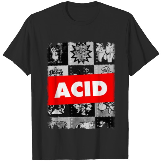 Acid LSD Blotter Art MDMA XTC Ecstasy Trippy T-shirt