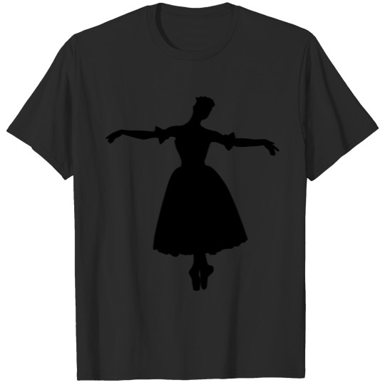 Vector Ballet dancer Silhouette T-shirt