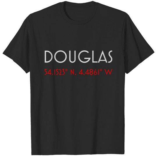 Douglas Isle of Man minimalist coordinates T-shirt