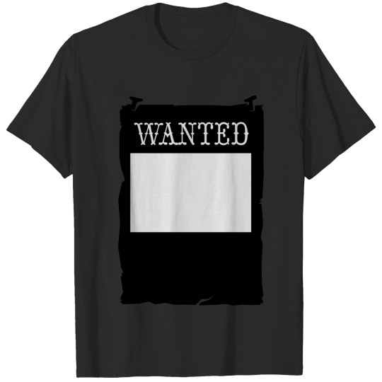 wanted poster T-shirt