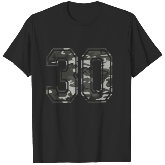 Zahlen Camouflage Paintball Bundeswehr 30 T-shirt