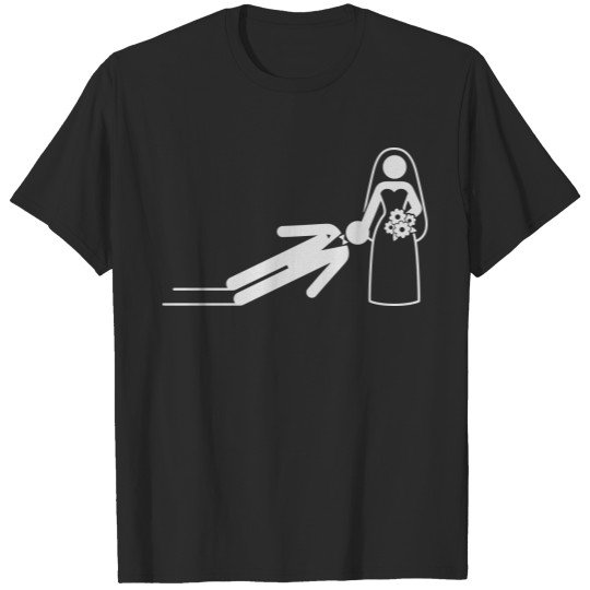 A Dominant Bride Holds Her Husband As A Slave T-shirt