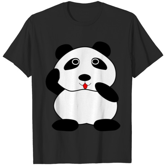 panda bear baer baby bamboo bambus2 T-shirt