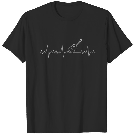 Heartbeat Guitar Hobby music - i love guitar -Gift T-shirt