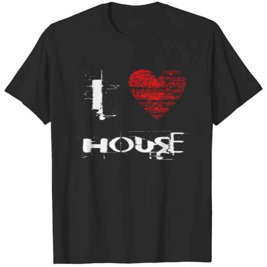 i love minimal techno House rave hardtek T-shirt
