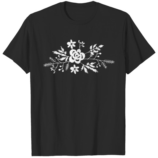 floral decoration T-shirt