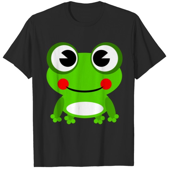 Frog cute zoo animal motifs for kids. T-shirt