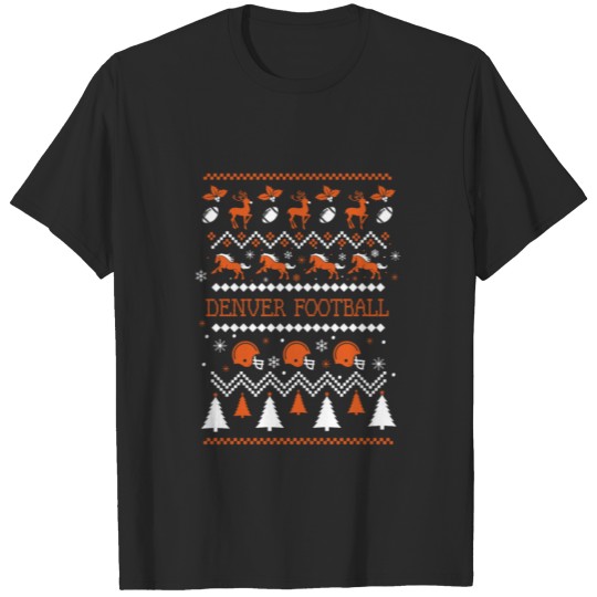 Denver Football Ugly Christmas Sweater T-shirt