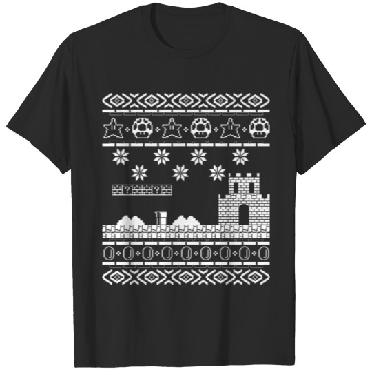 Ugly Christmas Sweater Original Oldskool Gaming T-shirt