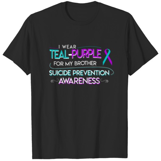 Suicide Prevention Awareness Wear Teal Purple T-shirt