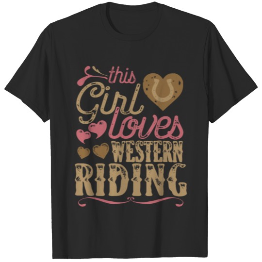 Horses Western Riding Horse Shirt Gift T-shirt