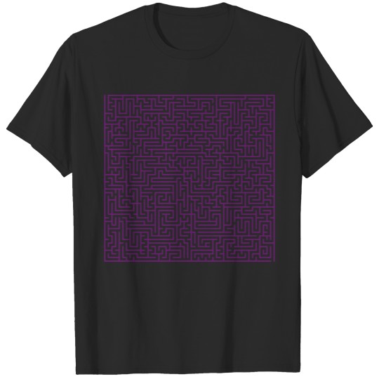 labyrinth maze puzzle brain gehirn denksport iq26 T-shirt