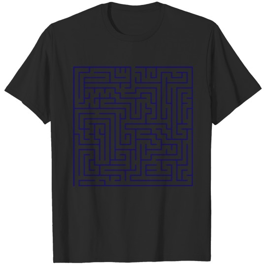 labyrinth maze puzzle brain gehirn denksport iq24 T-shirt