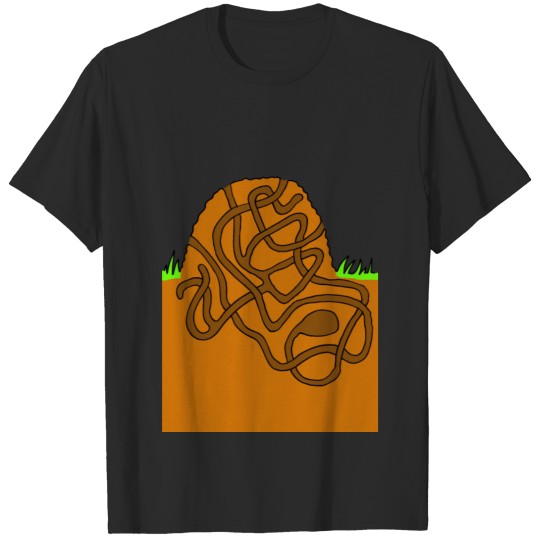 labyrinth maze puzzle brain gehirn denksport iq17 T-shirt