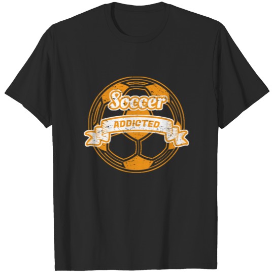 Abhaengig addiction geschenk hobby fussball ultras T-shirt