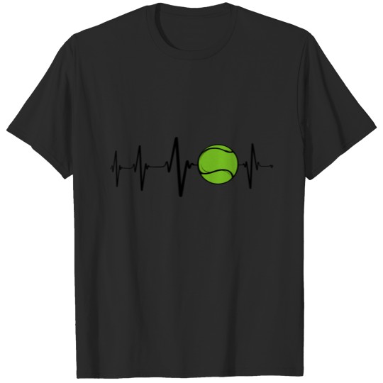 Tennis Heartbeat Gift and Present T-shirt