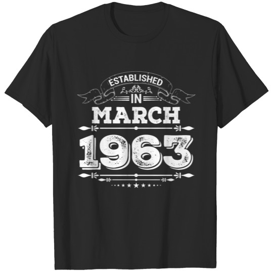 Established in March 1963 T-shirt