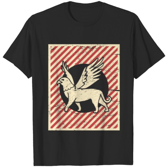 Retro Vintage Fantasy Griffin Poster T-shirt