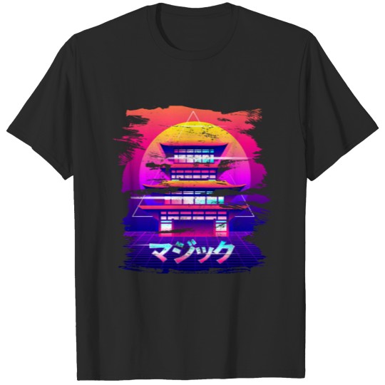 Japanese Vaporwave Aesthetic Shrine T-shirt