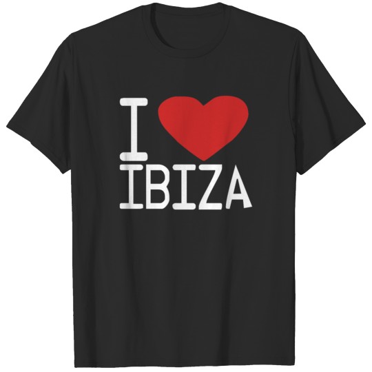 I LOVE IBIZA club party DJ music retro cool T-shirt