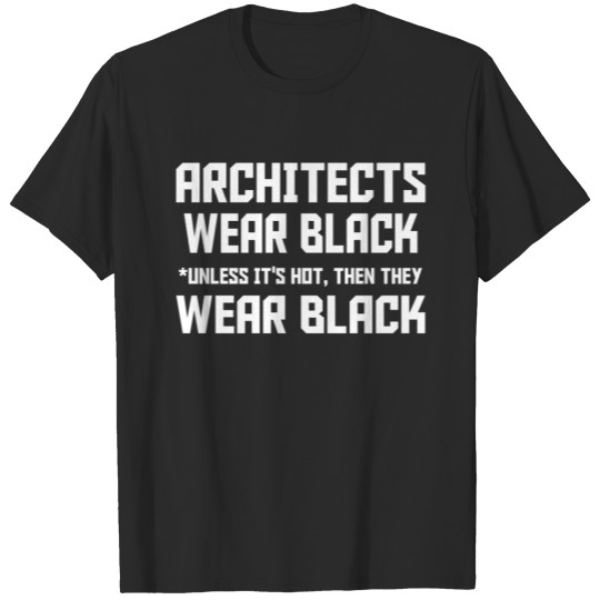 architect wear black T-shirt