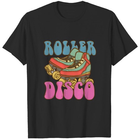 Vintage Roller Disco Roller Skates 70s 80s Gift T-shirt