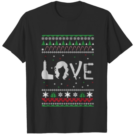 Hairdresser - Ugly Christmas sweater T-shirt